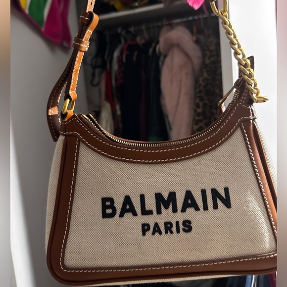 Balmain canvas knit bag - Picture 3 of 6